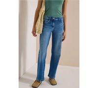 Cecil Jean Taille Haute Jambe Large Coupe Ample Bleu Moyen délavé 34
