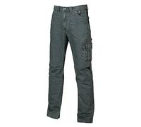 Jean U-Power pour Homme, Design Rouille, Pantalon Coupe Droite, Tissu en Coton Confortable, Coupe ajustée, Tenue décontractée, Multi_Poches, Pantalon à Jambe Droite (Rust Jeans 52)