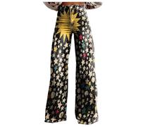 Jean Vintage à Jambes Larges pour Femmes, Pantalon en Denim décontracté, Taille Haute, imprimé Floral des années 90, Pantalon Baggy à Enfiler Pantalon De Cuisine