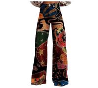 Jean Vintage à Jambes Larges pour Femmes, Pantalon en Denim décontracté, Taille Haute, imprimé Floral des années 90, Pantalon Baggy à Enfiler Legging Cuir Enfant