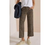Jean Wide Leg taille haute à motif léopard