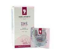 JEANNE ANTOINETTE - Thé Vert Bio - Rose Pompadour - En sachets - Région de Yunnan - Notes de rose et fraise - Légèrement acidulé et sucré - 20 Sachets