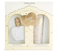 JEANNE ARTHES - Coffret cadeau pour Femme - Amore Mio White Pearl - Eau de Parfum 100 ml + Lait Corps 200 ml - Parfum Vanille Musc - Fabriqué et conditionné en France à Grasse