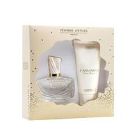 JEANNE ARTHES - Coffret Cadeau pour Femme - Cassandra Rose Blanche - Eau de Parfum 100 ml + Lait pour le corps 150 ml - Parfum Ambre Santal - Fabriqué et conditionné en France à Grasse