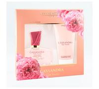JEANNE ARTHES - Coffret Cadeau pour Femme - Cassandra Rose Vanille - Eau de Parfum 100 ml + Lait pour le Corps 150 ml - Parfum Rose Vanille - Fabriqué et conditionné en France à Grasse