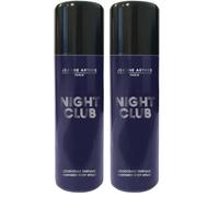 JEANNE ARTHES - Déodorant Homme Night Club - Spray Parfumé - Parfum Musc Jasmin - 200 ml (Lot de 2)
