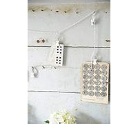 Jeanne d´Arc living Chaîne de 100 cm de long avec 5 pinces à clips, style vintage shabby brocant.