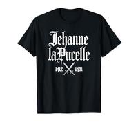 Jeanne d'arc 1412-1431 Épées Croisées en Français Blanc T-Shirt