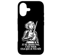 Jeanne d'arc Français I Am Not Afraid I Was Born to Do This Coque pour iPhone 17
