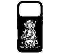 Jeanne d'arc Français I Am Not Afraid I Was Born to Do This Coque pour iPhone 17 Pro