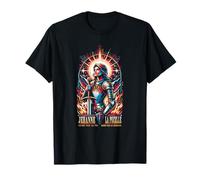 Jeanne d'arc guidée par la Foi dirigée par Le Courage en français T-Shirt
