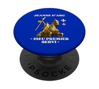 Jeanne d'arc Histoire Orléans Dieu Premier Servi France PopSockets PopGrip Adhésif