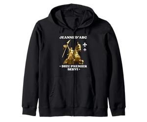 Jeanne d'arc Histoire Orléans Dieu Premier Servi France Sweat à Capuche