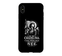 Jeanne d'arc I Am Not Afraid. I Was Born for This. Gravure sur Bois Coque pour iPhone XS Max