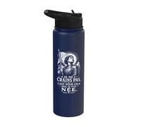 Jeanne d'Arc I Am Not Afraid. I Was Born For This. Gravure sur bois Stainless Steel Insulated Water Bottle