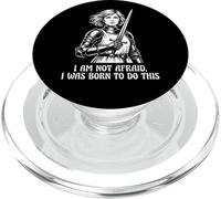 Jeanne d'arc I Am Not Afraid I Was Born to Do This Sword PopSockets PopGrip pour MagSafe