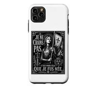 Jeanne d'arc Je n'ai Pas Peur d'être née pour Cette Gravure sur Bois Blk Coque pour iPhone 11 Pro Max
