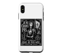 Jeanne d'arc Je n'ai Pas Peur d'être née pour Cette Gravure sur Bois Blk Coque pour iPhone XS Max