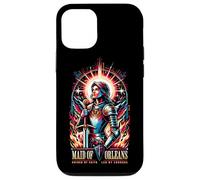 Jeanne d'arc Maid of Orleans Guided by Faith LED by Courage Coque pour iPhone 12/12 Pro