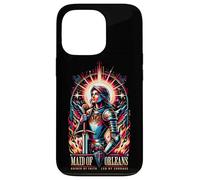 Jeanne d'arc Maid of Orleans Guided by Faith LED by Courage Coque pour iPhone 13 Pro