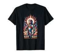Jeanne d'arc Maid of Orleans Guided by Faith LED by Courage T-Shirt