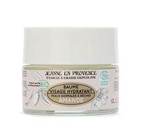 JEANNE EN PROVENCE - Baume Hydratant Visage BIO - Hydrate, Nourrit & Protège - Parfum Amande - 99% d'Ingrédients d'Origine Naturelle - Peau sèche - Fabriqué en France à Grasse - 50 ml