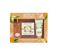 JEANNE EN PROVENCE - Coffret Cadeau pour Femme - Fleur d'Oranger - Eau de Parfum 60 ml + Crème mains 75 ml + Savon solide 100 gr - Fabriqué en France à Grasse
