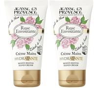 JEANNE EN PROVENCE - Crème pour les mains - Rose Envoûtante - Nourrit, Parfume & Adoucit - Pour Peaux Sèches - 95% d'Ingrédients d'origine naturelle - Fabriqué en France à Grasse - 75 ml (Lot de 2)