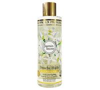 JEANNE EN PROVENCE - Douche Huile Jasmin Secret - Nettoie, Nourrit & Parfume - Gel Douche Pour Peaux Sèches - 95% d'Ingrédients d'Origine Naturelle - Fabriqué en France à Grasse - 250 ml