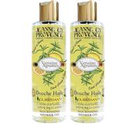 JEANNE EN PROVENCE - Douche Huile Verveine Agrumes - Nettoie, Nourrit & Parfume - Gel Douche Pour Peaux Sèches - 95% d'Ingrédients d'Origine Naturelle - Fabriqué en France à Grasse - 250 ml (Lot de 2)