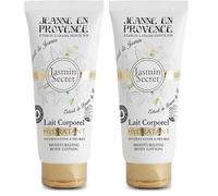 JEANNE EN PROVENCE - Lait Corporel Hydratant & Parfumé - Jasmin Secret - 95% d'Ingrédients d'Origine Naturelle - Peau sèche - Fabriqué en France à Grasse - 200 ml (Lot de 2)
