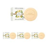JEANNE EN PROVENCE - Savon Solide Corps & mains - Parfum Fleur d'Oranger - Nettoie, Adoucit & Parfume - 95% d'Ingrédients d'Origine Naturelle - Fabriqué en France à Grasse - 100 gr (Lot de 4)
