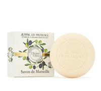 JEANNE EN PROVENCE - Savon Solide Corps & mains - Parfum Divine Olive - Nettoie, adoucit & Parfume - 95% d'Ingrédients d'Origine Naturelle - Fabriqué en France à Grasse - 100 gr
