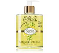 JEANNE EN PROVENCE - Gel lavant pour les Mains - Parfum Verveine Agrumes - Flacon Pompe 500 ml - 95% d'Ingrédients d'Origine Naturelle - Fabriqué en France à Grasse