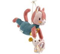 Jeanne Le Chat - Peluche Nomade d activites - Rose et Vert - 26 cm