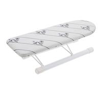 Jeannette de Repassage Pliable 35,5x10x10cm en Fer pour Manche | Surface en Tissu Résistant à Chaleur, Support Stable, Format Portable, pour Table, Chambre et Col