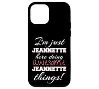 Jeannette Here Doing Awesome Jeannette Things Prénom Coque pour iPhone 12 Mini