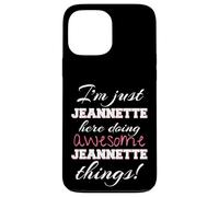 Jeannette Here Doing Awesome Jeannette Things Prénom Coque pour iPhone 13 Pro Max