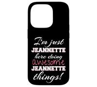 Jeannette Here Doing Awesome Jeannette Things Prénom Coque pour iPhone 14 Pro