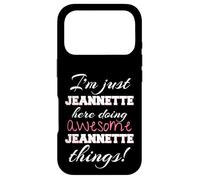 Jeannette Here Doing Awesome Jeannette Things Prénom Coque pour iPhone 17 Pro