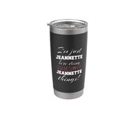 Jeannette Here Doing Awesome Jeannette Things Prénom Gobelet isotherme en acier inoxydable double paroi