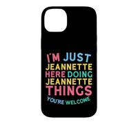Jeannette Here Doing Jeannette Things Funny Jeannette Name Coque pour iPhone 14 Plus