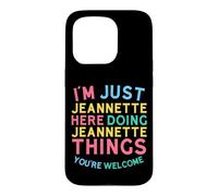 Jeannette Here Doing Jeannette Things Funny Jeannette Name Coque pour iPhone 15 Pro