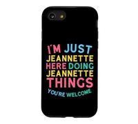 Jeannette Here Doing Jeannette Things Funny Jeannette Name Coque pour iPhone SE (2020) / 7/8
