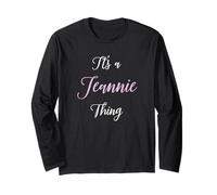 Jeannie Nom Femme Mignon Rose Fille Girly Pride Femme Manche Longue