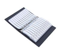 Jeanoko 0201 Kit D'assortiment de Résistances de 170 Valeurs Stockage Efficace de Composants électroniques pour les Professionnels Livre D'échantillons en Plastique Noir, Petite Taille, Facile à