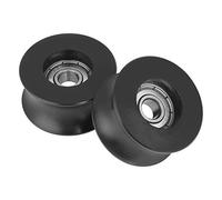 Jeanoko 4 pièces 0840UU U Type rouleau de poulie U rainure poulie rouleau de guidage roue 8x40x20.7mm pour équipement coulissant d'entraînement