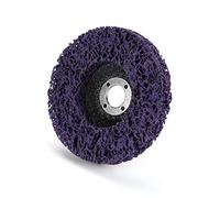 Jeanoko 5PCS 100mm Meule De Polissage, Poly Bande Disque Poly Bande Roue Disque Abrasif, Fait De Polyuréthane Enduit Cordon en Nylon pour Meuleuses d'angle