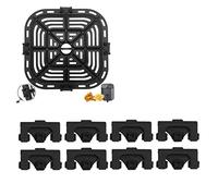 Jeanoko 8PCS Friteuse Silicone Bumper Pièces de Rechange pour 6QT, Nettoyage Rapide, Air Fryer Accessoires, Embouts en Caoutchouc pour 6QT Air Fryer Plaque