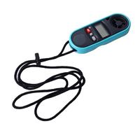 Jeanoko Anémomètre Thermomètre Portable avec écran LCD rétroéclairé, Jauge de Température et de Vitesse du Vent pour Usage Industriel et Domestique, Matériau ABS